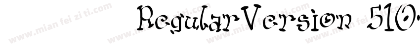 华文隶变 RegularVersion 510字体转换